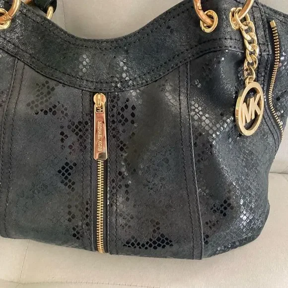 Michael Kors hobo style snakeskin bag - Picture 3 of 12